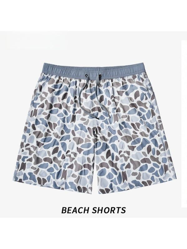 Quick-drying Five Points Camouflage Beach Shorts