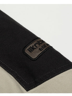 Retro Locomotive Short And Wide Boxy Loose Letter Jackets