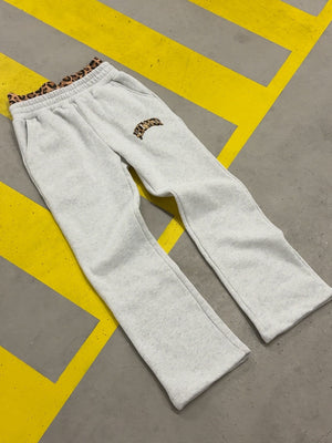 INS Leopard Print Letters Stickerei Hoodies Set