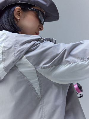 Water-repellent Patchwork Windbreakers