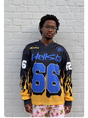 Neutral wear Splicing Letter Long-sleeved T-shirt