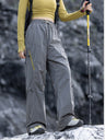 Outdoor Metal Three-proof Lightweight On Foot Straight Tooling Hiking Pants