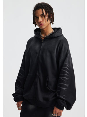 Tie-dye Hoodie Jacket