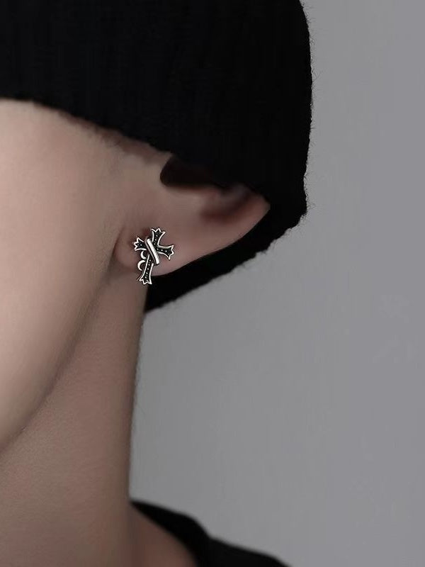 Boucles d'oreilles en croix