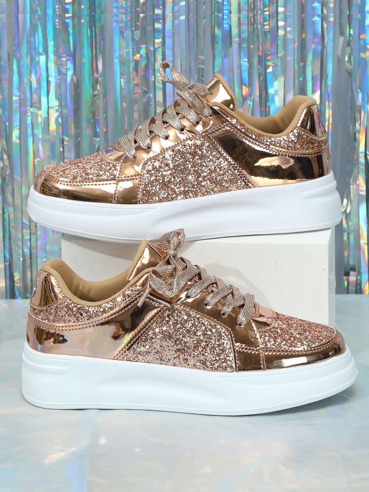 Sequined Women's Sneakers