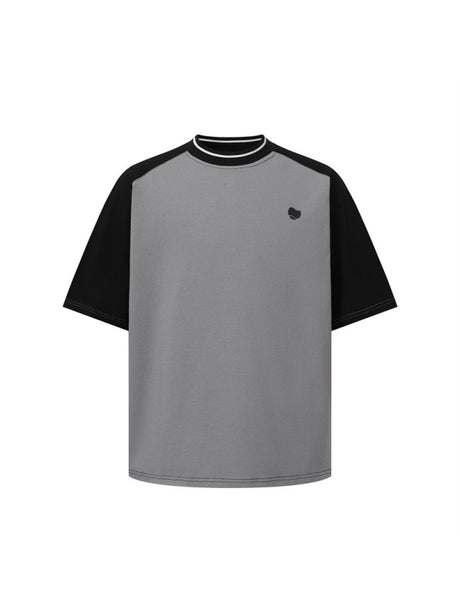 Color-blocked Letter Printed T-shirts