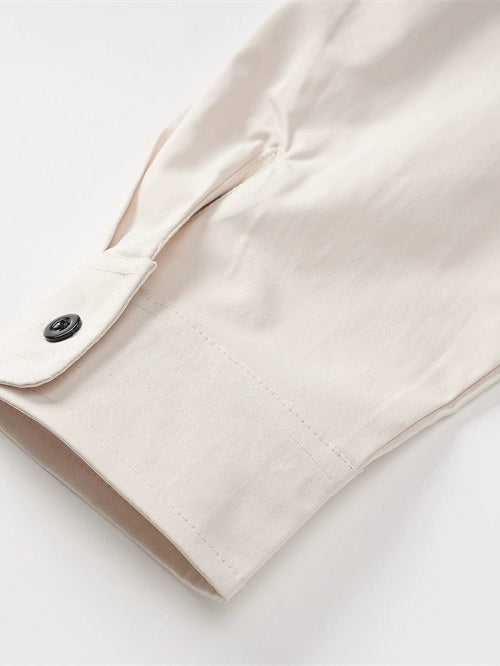 Silhouette Prints Loose Long-sleeved Shirt