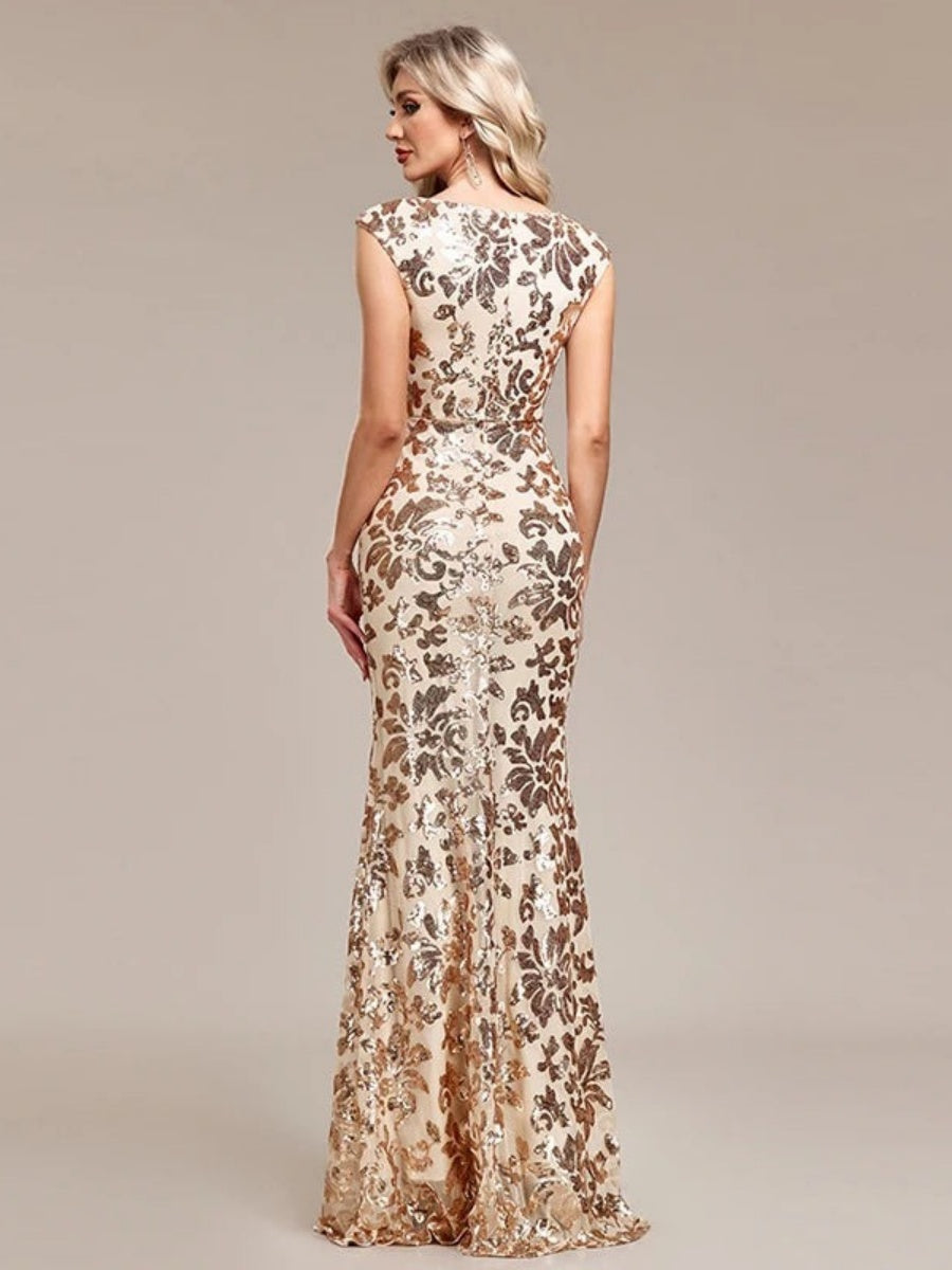 Liber Summer Women's Sequins Maxi Dresses