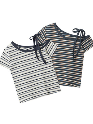 Liber Summer Women's Stripes Stripes/Plaid T-shirts
