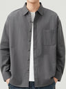 Retro Simplicity Loose-fit Shirts
