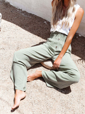 Hit Loose-fit Leisure Vacation Scratches Pants