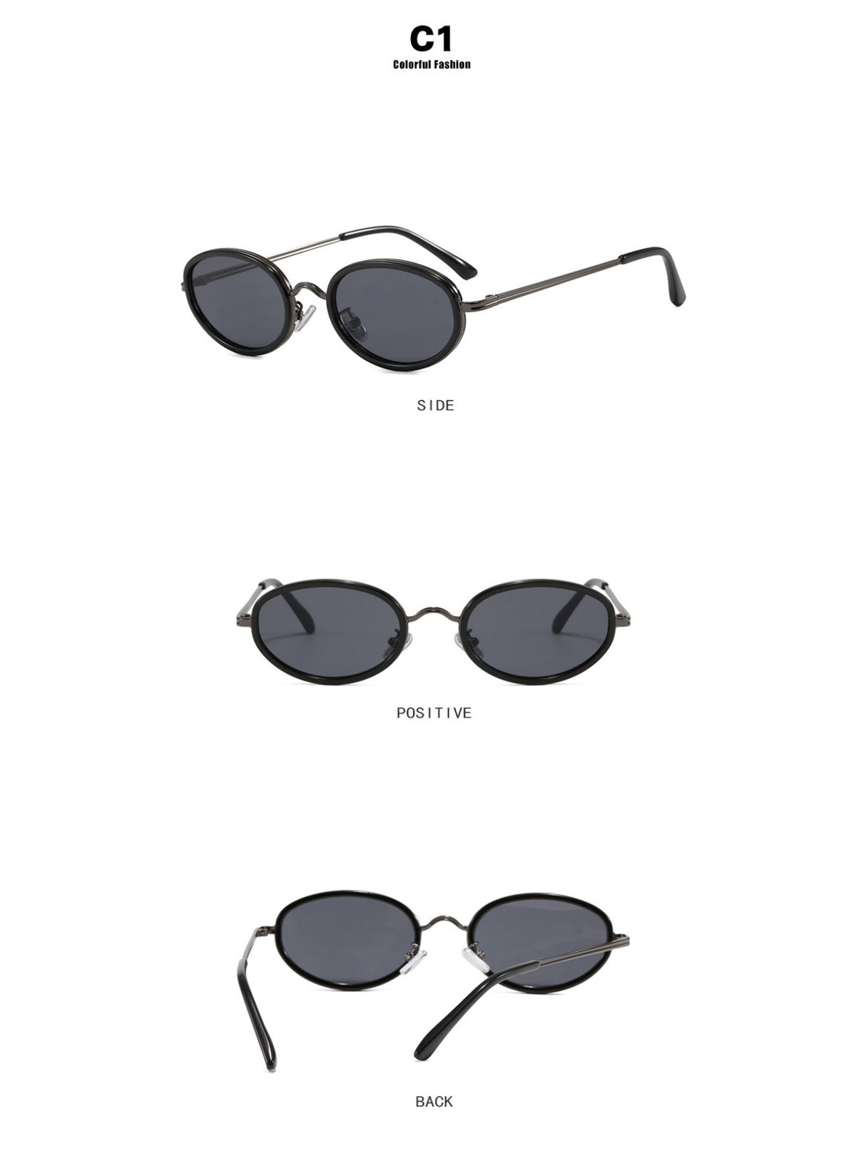 Full-frame Oval Sunglasses