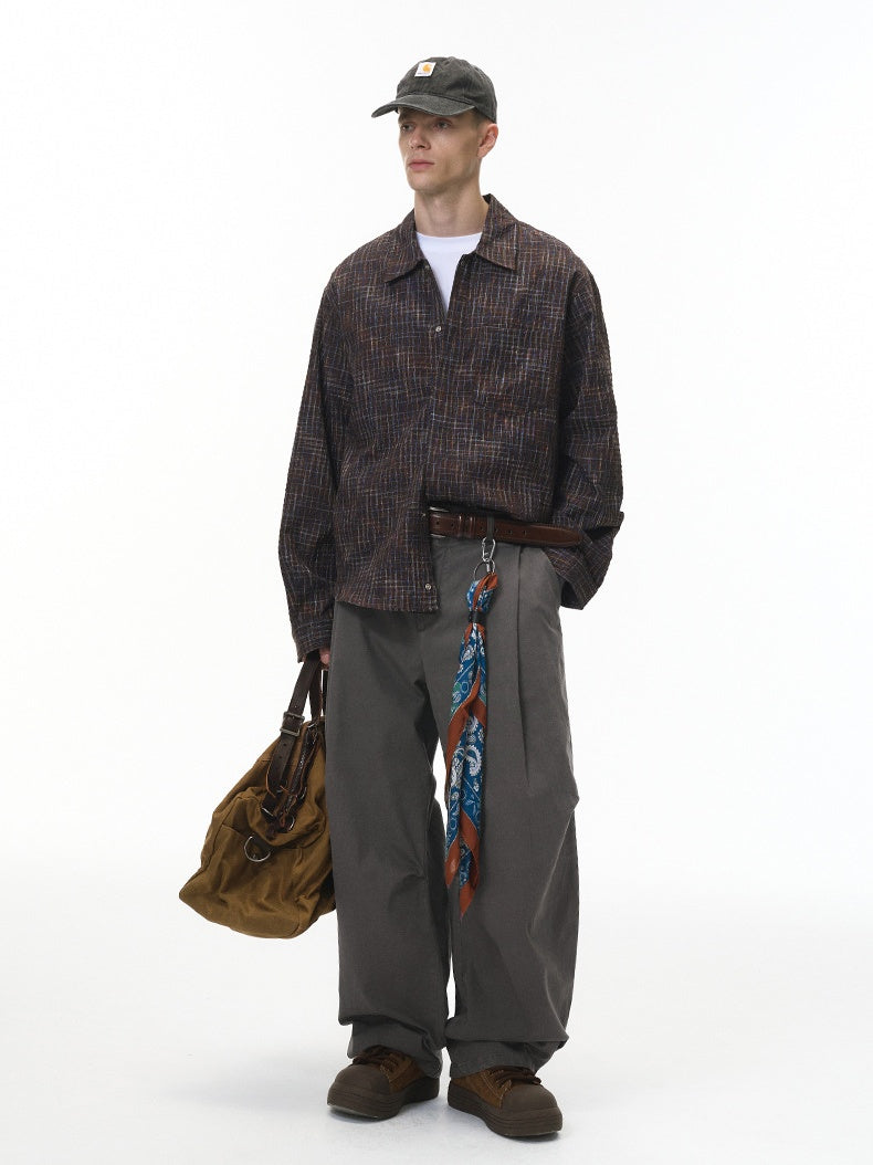 Liber Autumn Neutral wear Solid Color Pants