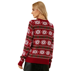 Christmas Jacquard Pullover Sweater