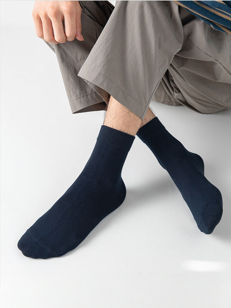 Antibacterial Four Seasons Moisture-wicking Breathable Medium Tube Socks