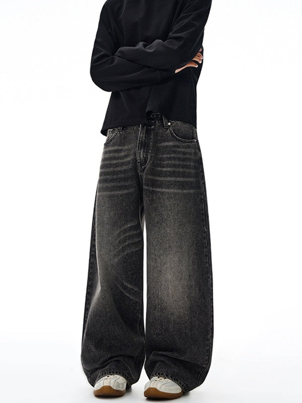 Distressed Washed Jeans