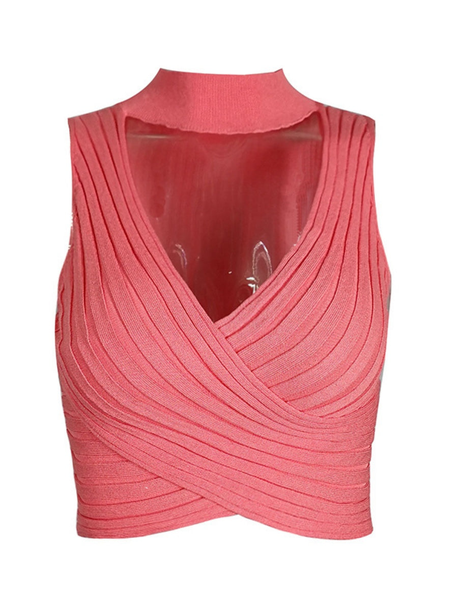 Liber Summer Women's Backless Harlter Top