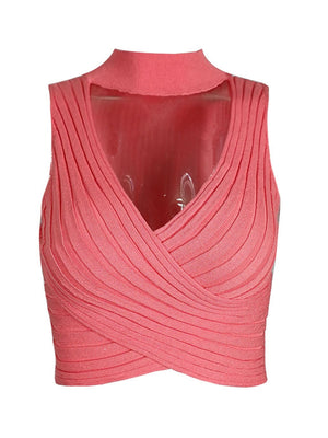 Liber Summer Women's Backless Harlter Top