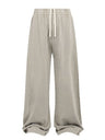 Liber Summer Neutral wear Trouser leg stitching Solid Color Pants