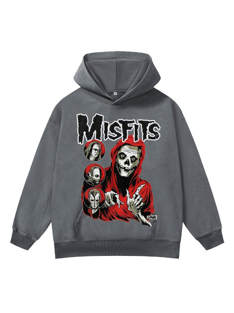 American Street Couple Direct Inkjet Printing Washing Versatile Sweatshirt