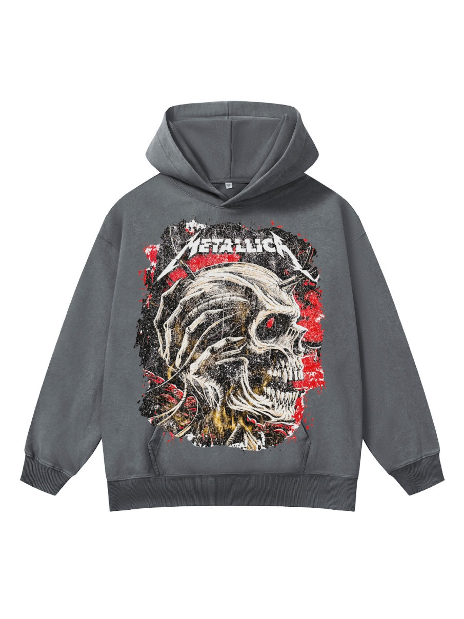 American High Street Retro Printed Casual Sweatshirts