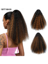 Small Curly Ponytail Synthetic Fiber Drawstring Braid High-temperature Silk Wig