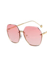 Frameless Polygonal Fashion Glasses