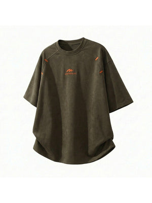 【EXPÉDITION NORMALE】T-shirts patchwork imprimés color-block