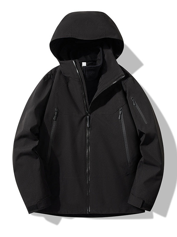 Hard Shell Triple Removable Fleece Water Proof Antifouling Windproof Windproof Jacket