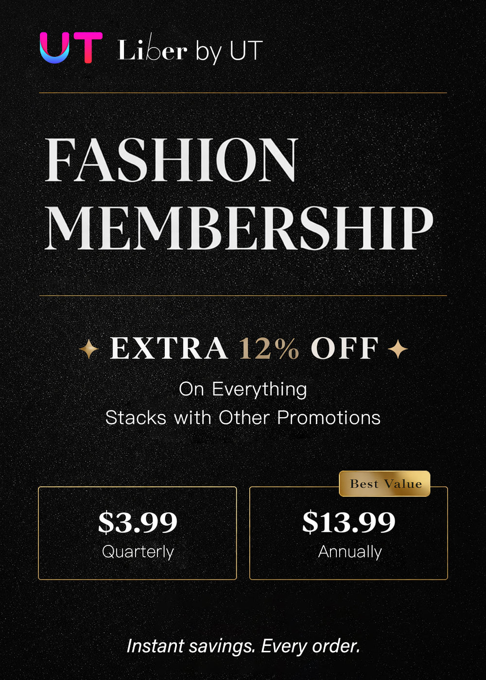 Liber by UT Pass — Quarterly or Annually VIP Membership