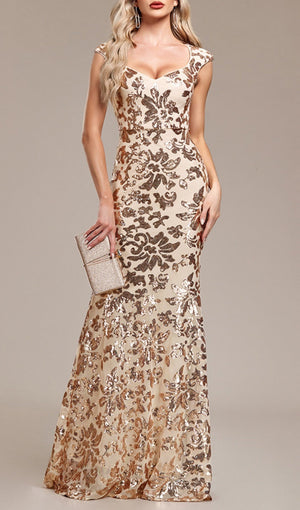 Liber Summer Women's Sequins Maxi Dresses