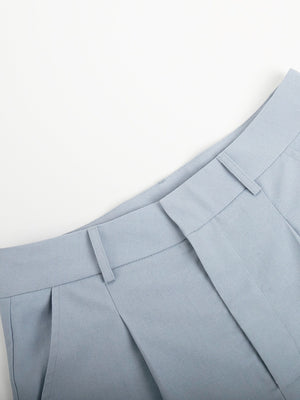 Flax Commuter Vest Loose Shorts Set 2-piece Sets