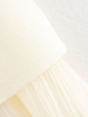 V-neck With Gold Buttons Vest Pleated Skirt 2-piece Sets