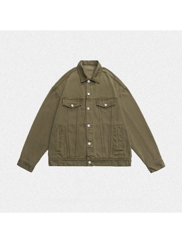 Liber Summer Neutral wear Pocket decoration Solid Color Jackets