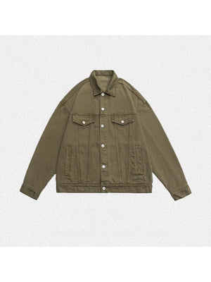 Liber Summer Neutral wear Pocket decoration Solid Color Jackets