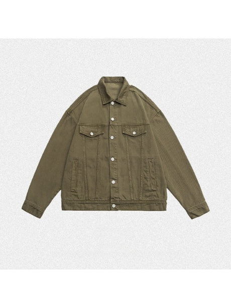 Liber Summer Neutral wear Pocket decoration Solid Color Jackets