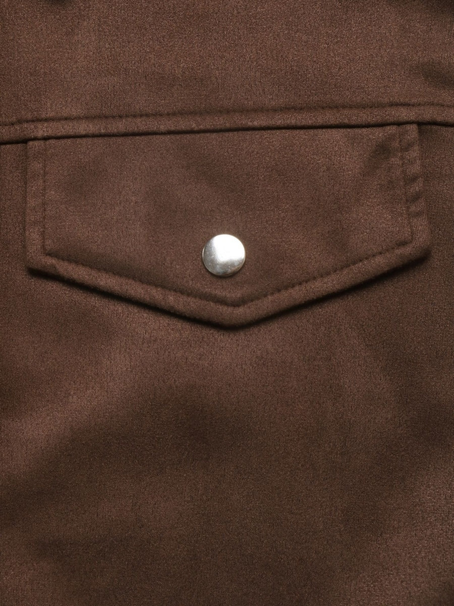 Zipper Pocket Solid Color Jackets