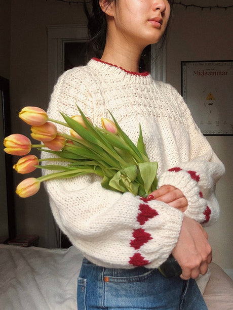 Lazy style Love Crew Neck Sweaters