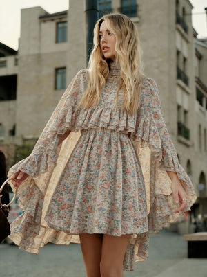 Camisoles Shawl Ruffle Chiffon 2-piece Sets
