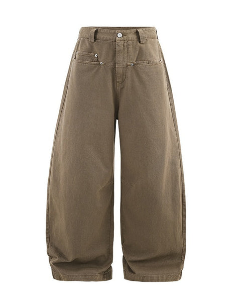 Liber Autumn Men's Pocket decoration Solid Color Pants