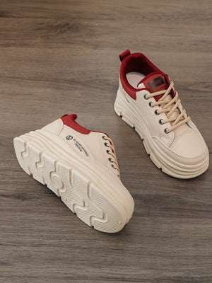 Colorblock Thick-Sole Women's Casual Sneakers