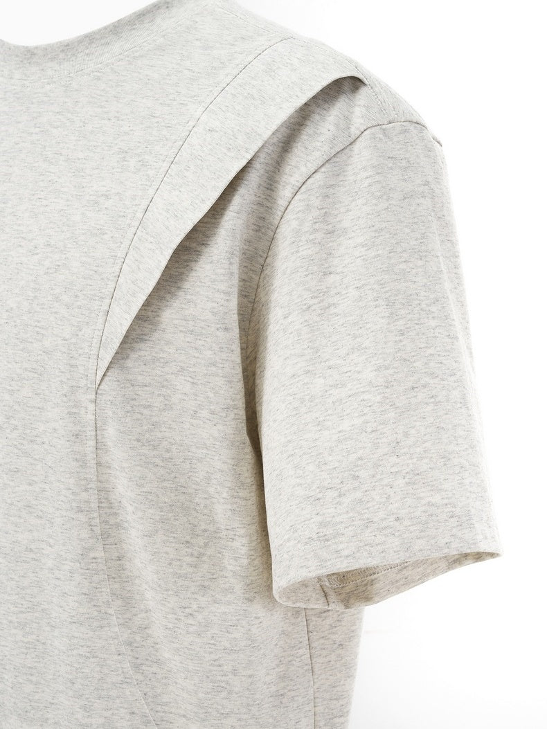 Deconstruction Splicing Cooling Sensation T-shirts