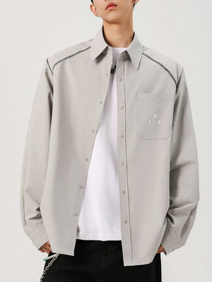 Hasselblad Line Loose-fit Color-blocked Shirts