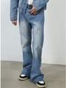 Retro Washed Denim Loose-fit Pants