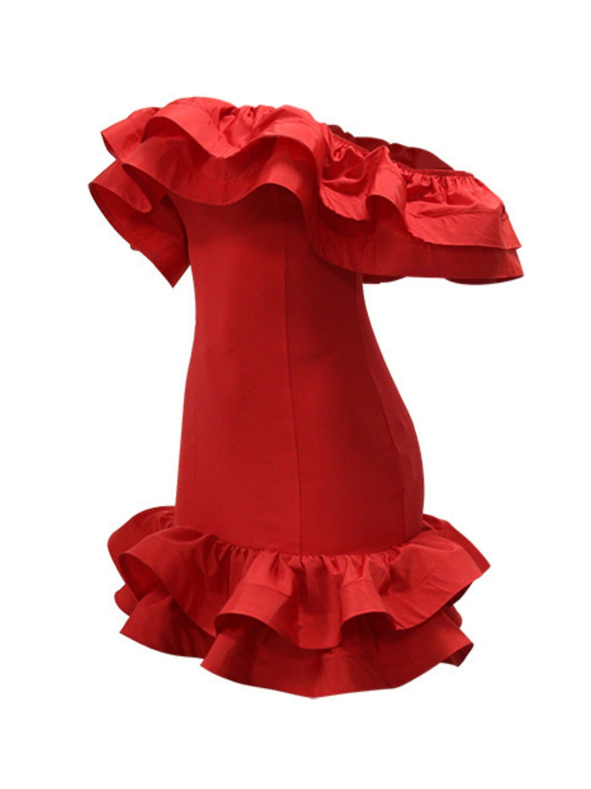 3D-Blumen, schulterfreies, trägerloses Top, plissierte Mini- und Kurzkleider zum Valentinstag