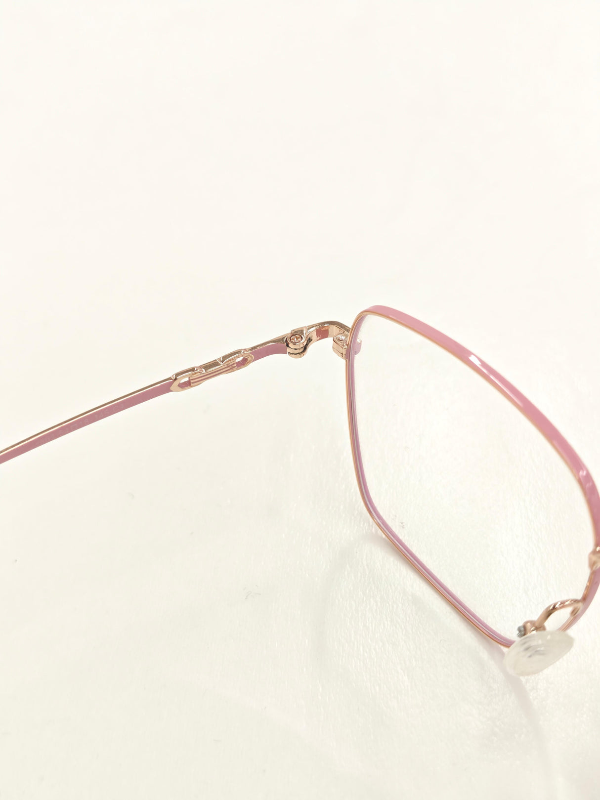 Gold And Pink Eyeglasses
