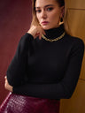One-piece Seamless Turtleneck Base Sweater