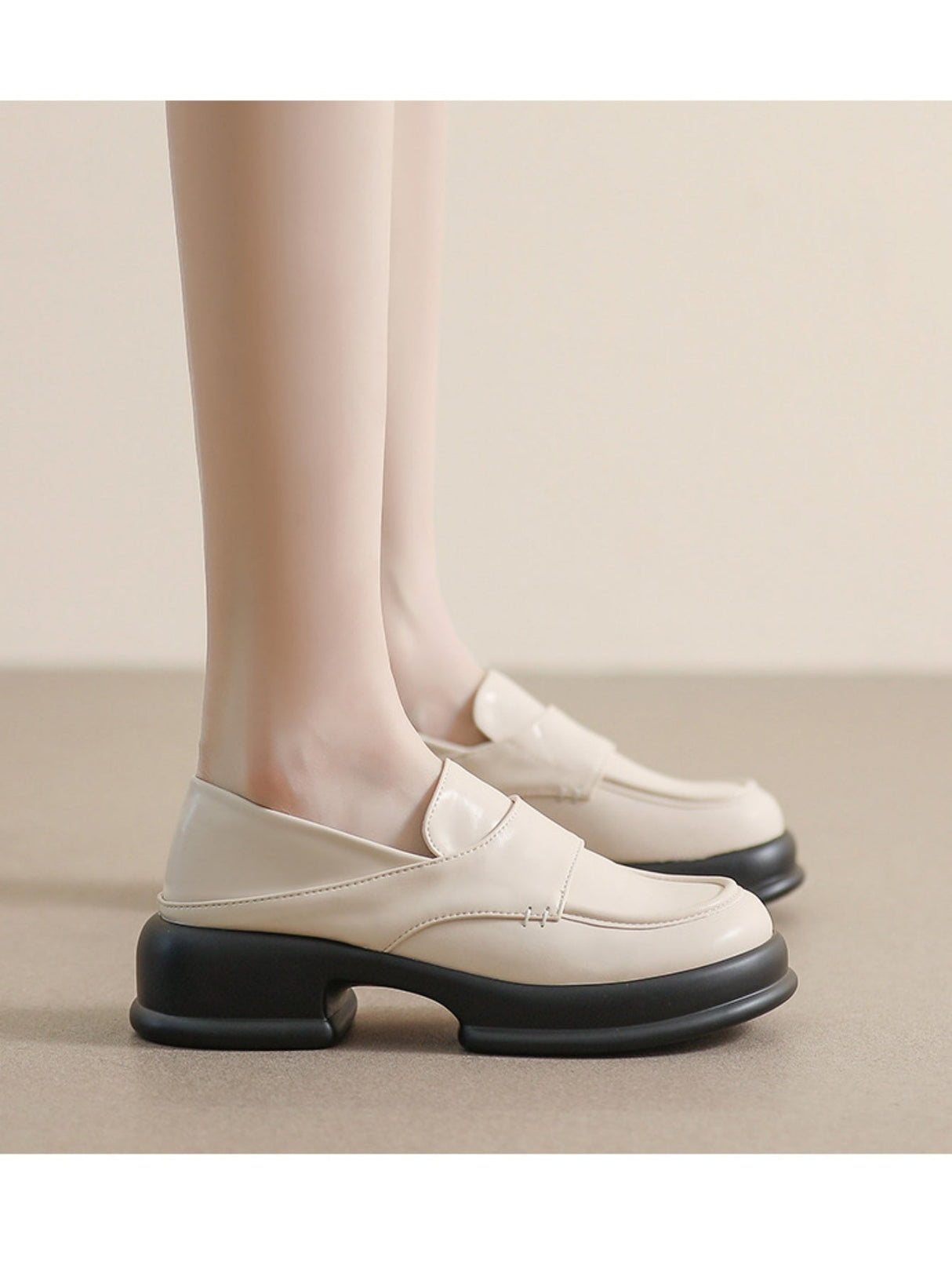 Liber Spring and autumn women's thick-soled loafers