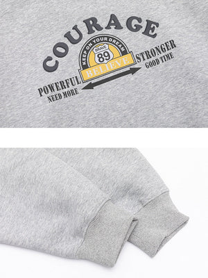 Letter Print Hooded Sweatshirts&Hoodies