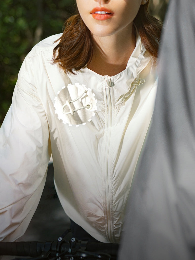 Outdoor Hooded Zipper Sunscreen Coat